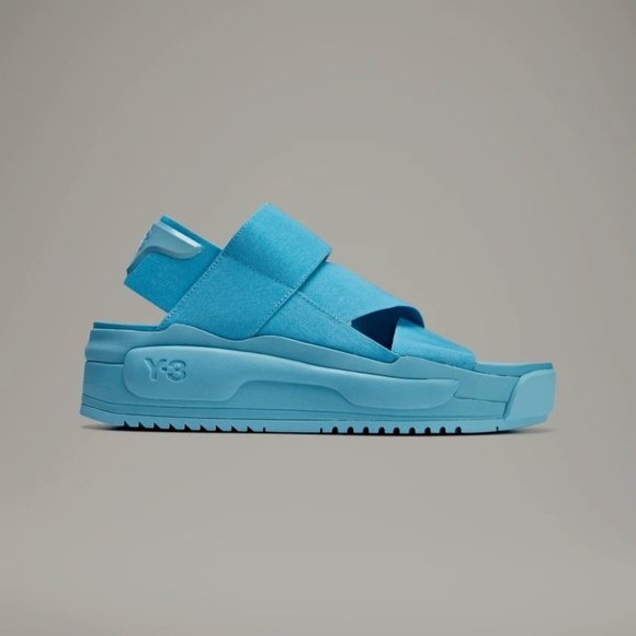 adidas Y-3 Rivalry Blue Sandals 10 - Picture 1 of 7
